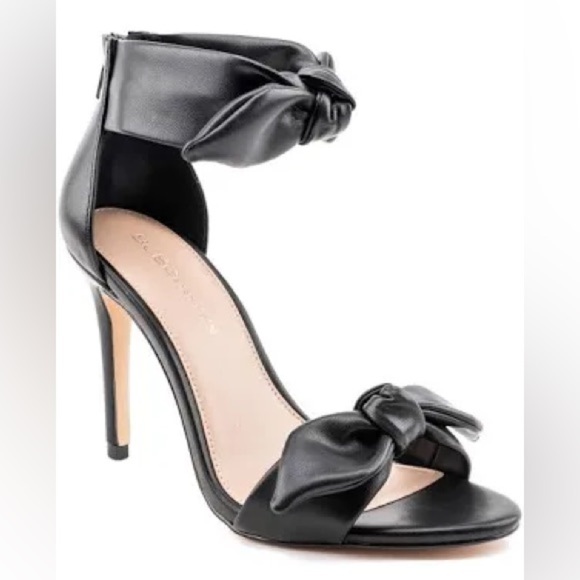 🔥BCBGeneration | Women’s black Jessa ankle/bridge bow/strap zip heel pumps, 8.5 - Picture 1 of 16